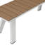 Ensemble repas d'extérieur pour 6 personnes avec table en polyrésine et deux bancs Jack