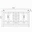 Meuble-lavabo autoportant de 60 pouces avec 4 portes à fermeture en douceur et 5 tiroirs-1383506295