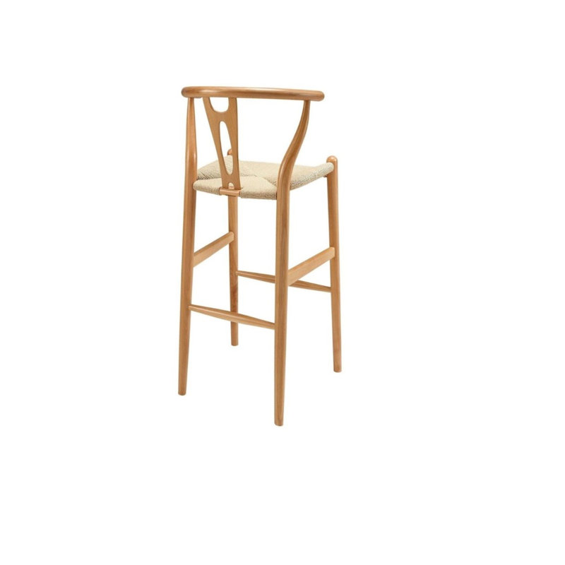 Solid Wood Accent Stool, Natural