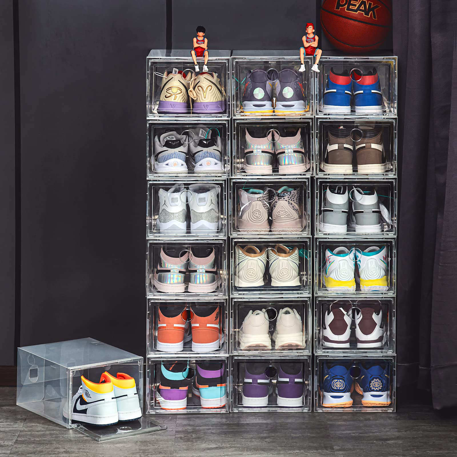 8 Pair Stackable Shoe Storage Box