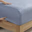 Literie pleine fleur bleue, édredon avec 2 taies décoratives, draps, drap-housse de meilleure couverture et rembourrage, 85,07 po de profondeur, lavable en machine