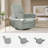 Greenguard Gold Certified Upholstered Swivel Reclining Glider-103110640