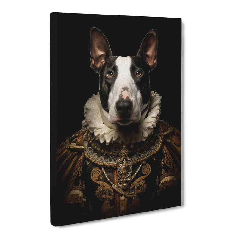 English Bull Terrier Baroque - Wrapped Canvas