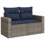  Ensemble de canapé de patio 8 pièces avec coussins en rotin de polyester-580257340-580257341