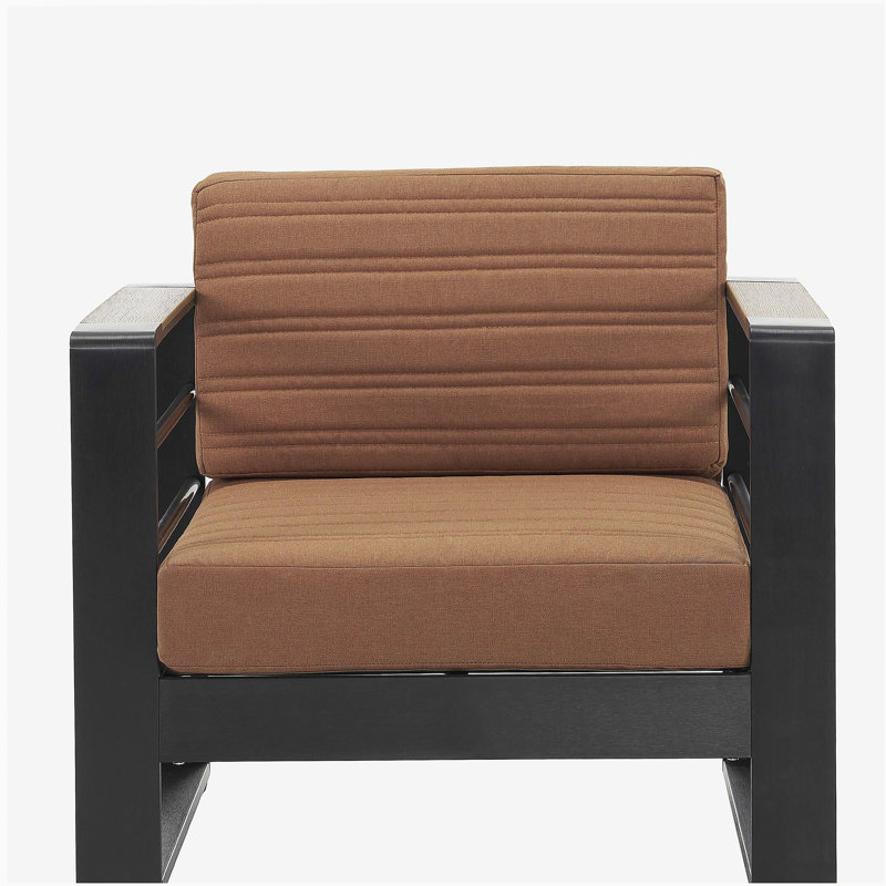 Chaise d'extérieur simple, idéale pour le salon, Brun