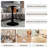 Marble-Top Round Side Table With Tapered Pedestal Base (Table Only)-936701198-936701194