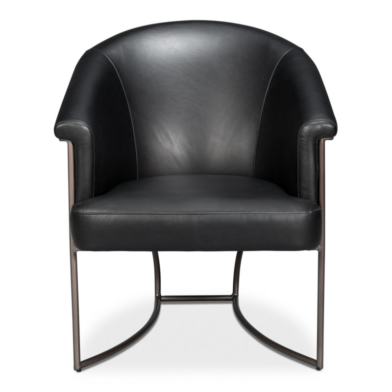 Chaise en cuir Nagel
