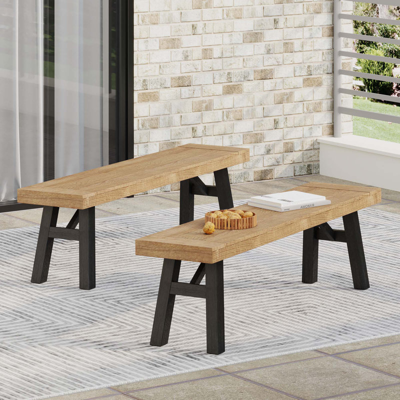 Patio Bench, Natural