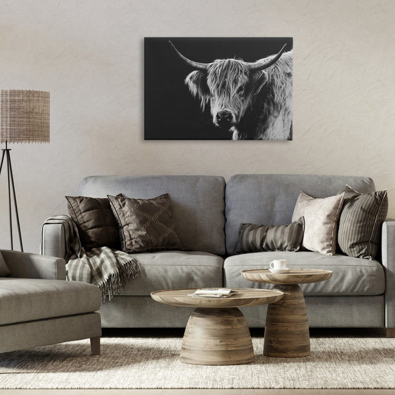 Toile de bouvier écossais Highland, conception de Crystal Lynn Collins, H 16 po x l 24 po