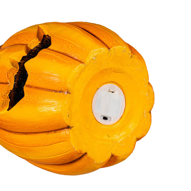 Statue citrouille Jack-O-Lantern DEL, H 14 po