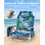 Chaise de plage à dossier inclinable, chaises de plage pliantes portatives avec 5 positions réglables, glacière intégrée et sangles de sac à dos-1044937978-1062432623