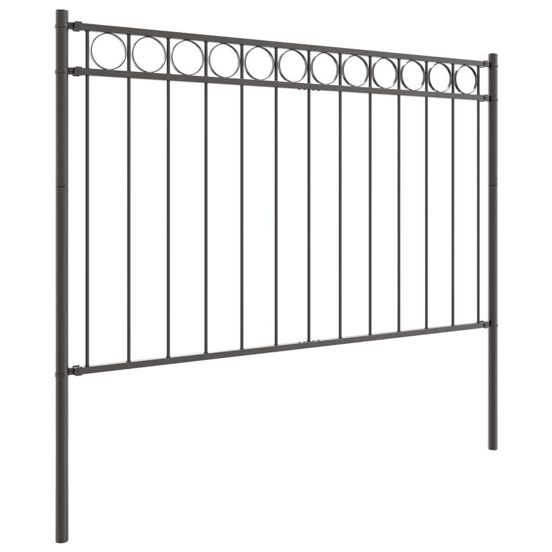 150cm H x 170cm W Metal Border Fencing