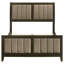 Lit double tapissier brun foncé Ewurabena-1813374247