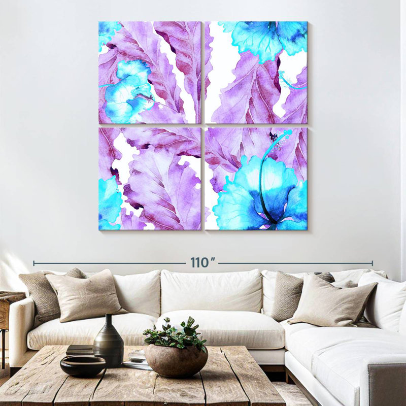 Hibiscus mauve et bleu Kerner