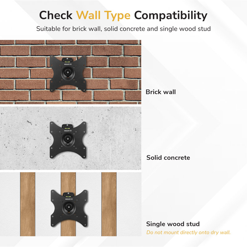 Support mural verrouillable anti-vol Mount-It | Convient à VESA 100, 200 et 400 mm
