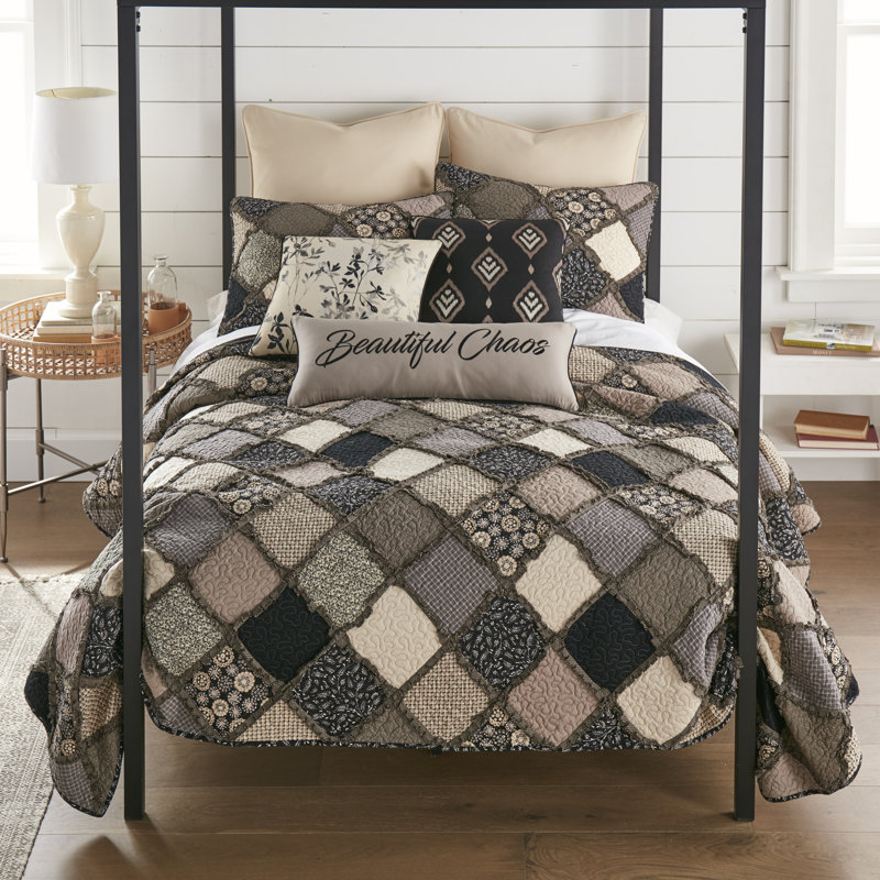 Lexington Cotton Patchwork Quilt Set, King Quilt + 2 King Pillowcases