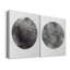 Graphite lune I - Toile tendue avec châssis de qualité supérieure - Prêt à être accroché-108969309