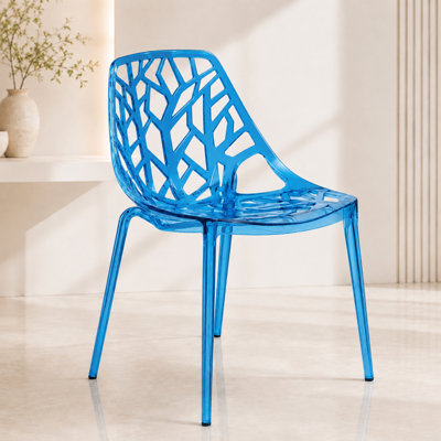 Edgington Lightweight Stacking Accent Dining Chair for Indoor & Outdoor