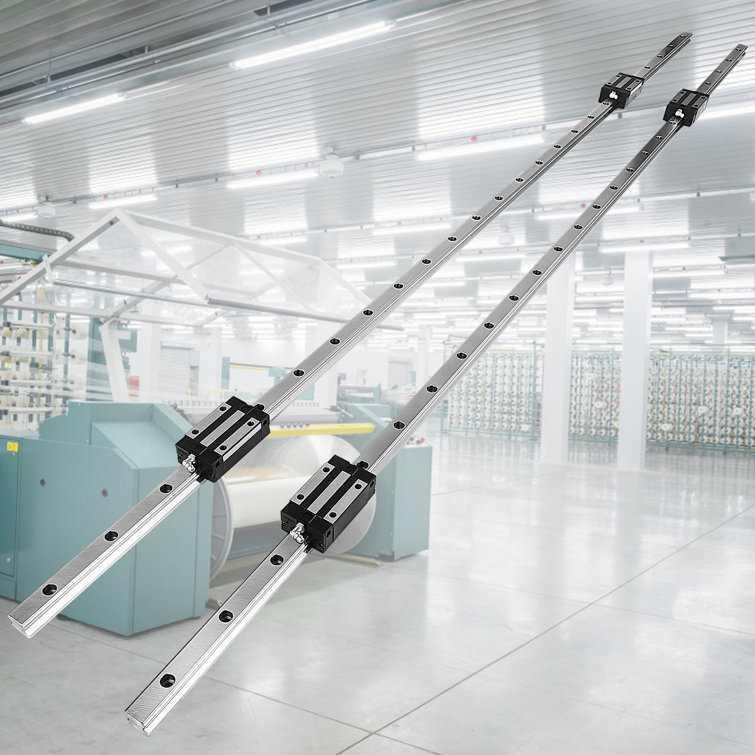 Linear Rail 2X 20-1500mm Linear Slide Rail + 4X Pillow Block Carriage