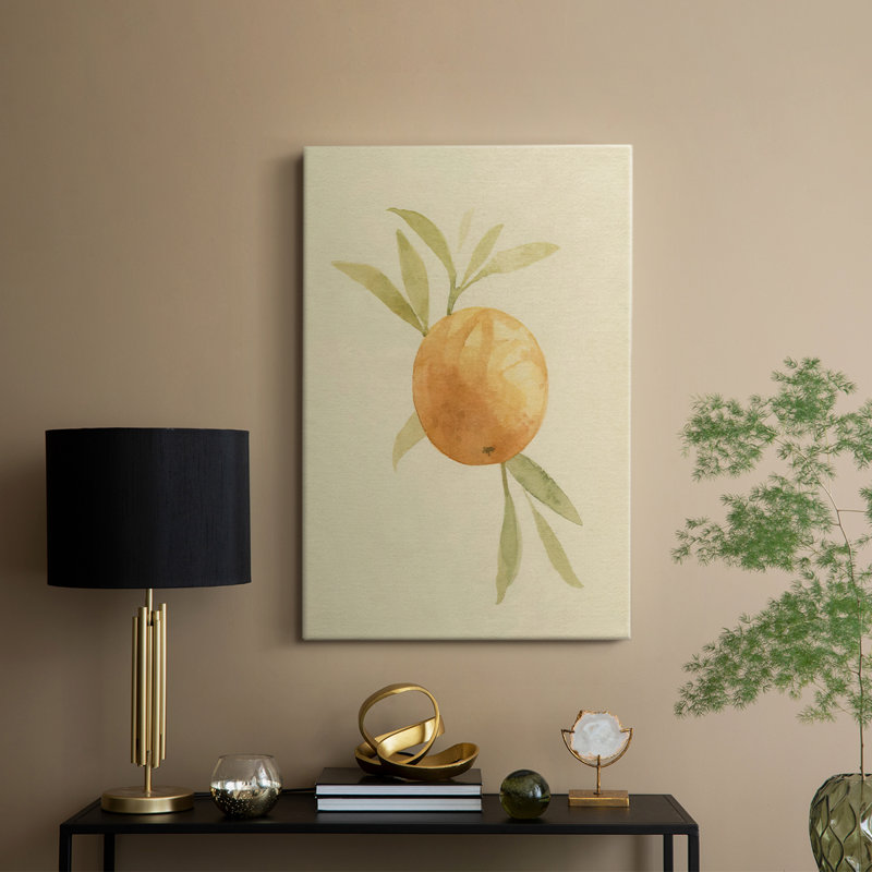 Dappled Oranges I -Custom Wrapped Gallery Cavas, 18" H x 12" W