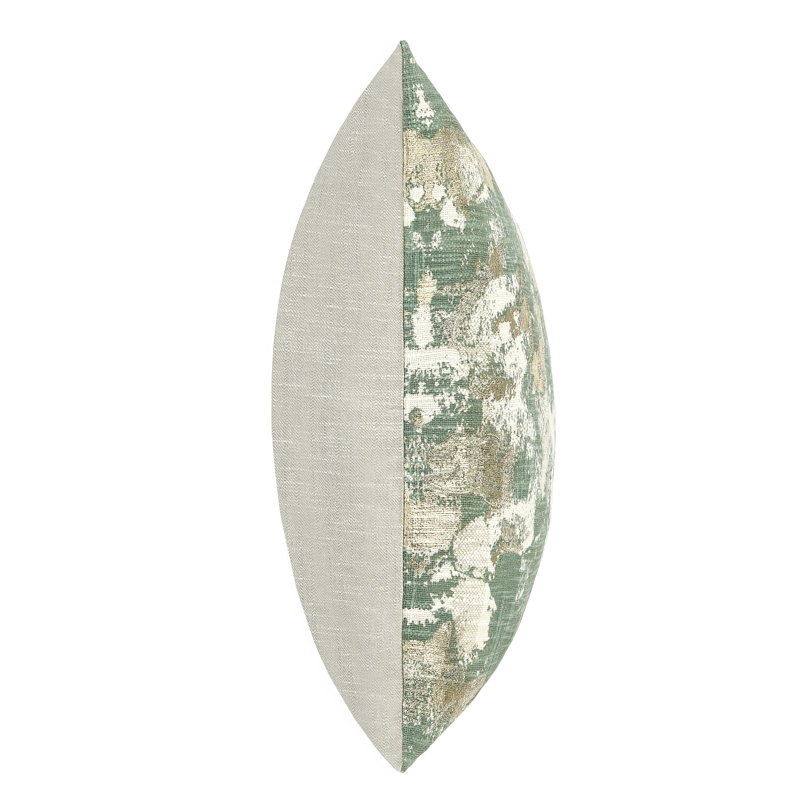 Square Pillow Cover & Insert, Green Abstract