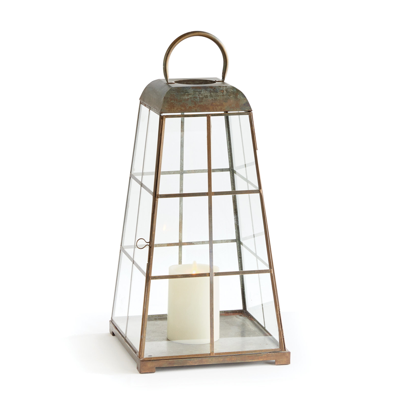 Alansont Lantern Small, 21.75" H x 10" W x 10" D