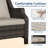 All-Weather PE Wicker Patio Armchair with Cushions&Fade Resistant (Set of 2)-1408866616