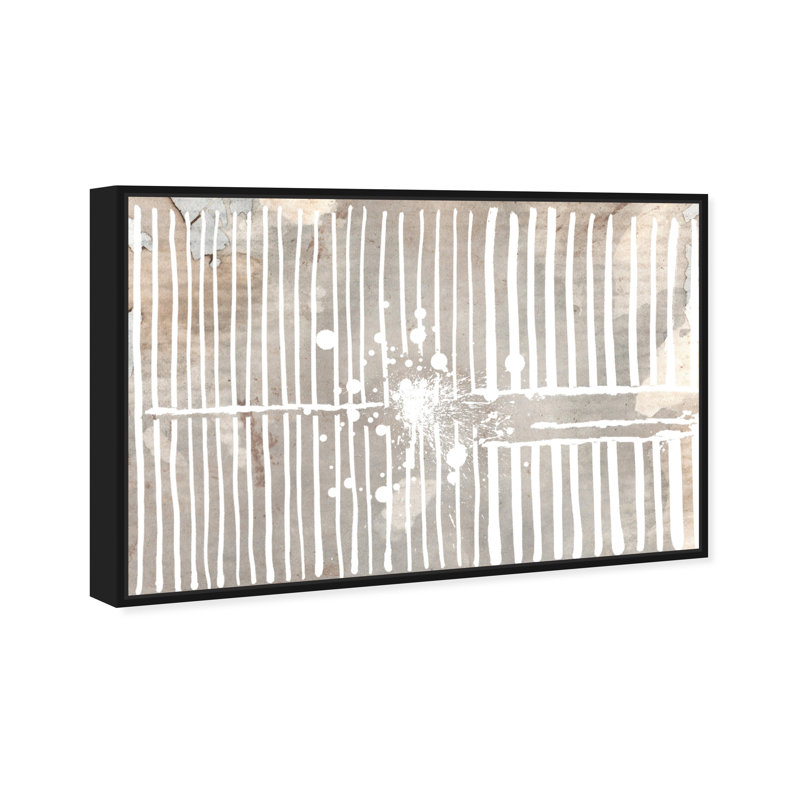 «Chic Champagne», peinture sur toile, H 45 po x l 30 po x P 1,5 po, Cadre noir