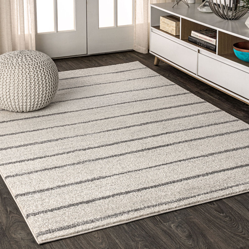 Striped Area Rug, Rectangle 122 x 183cm