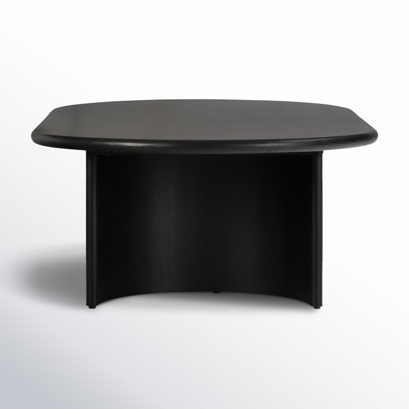 Paden Coffee Table, 17" H x 35" L x 65" W, Aged Black Acacia