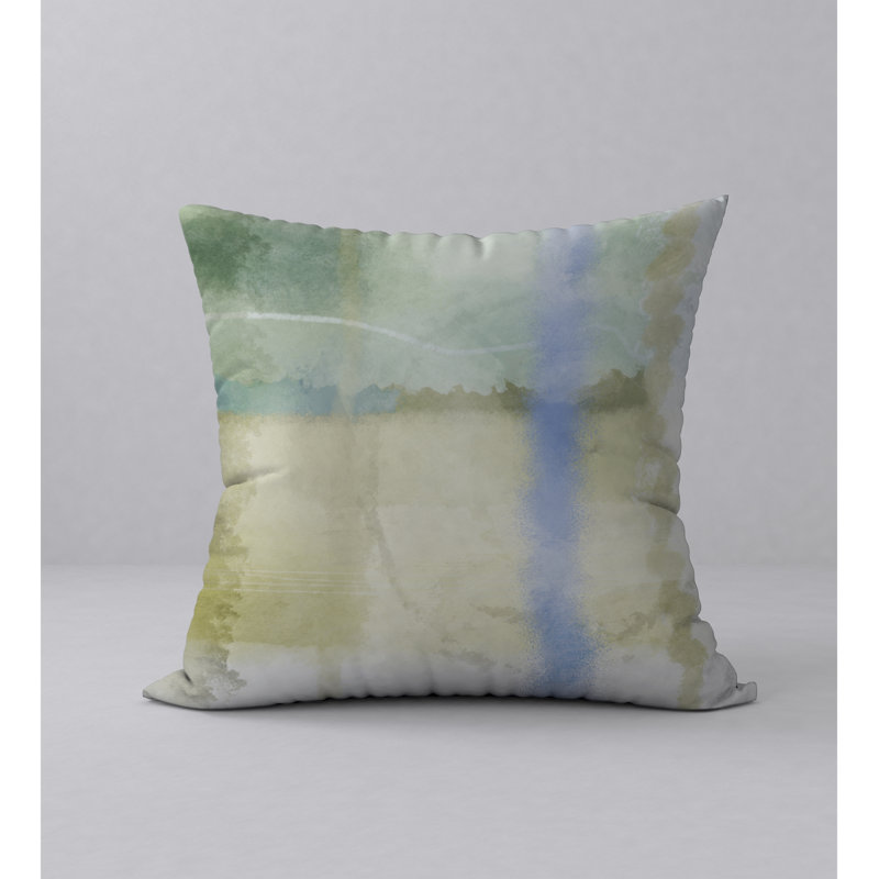 Tiny Abstract Reversible Throw Pillow, 24" x 24"