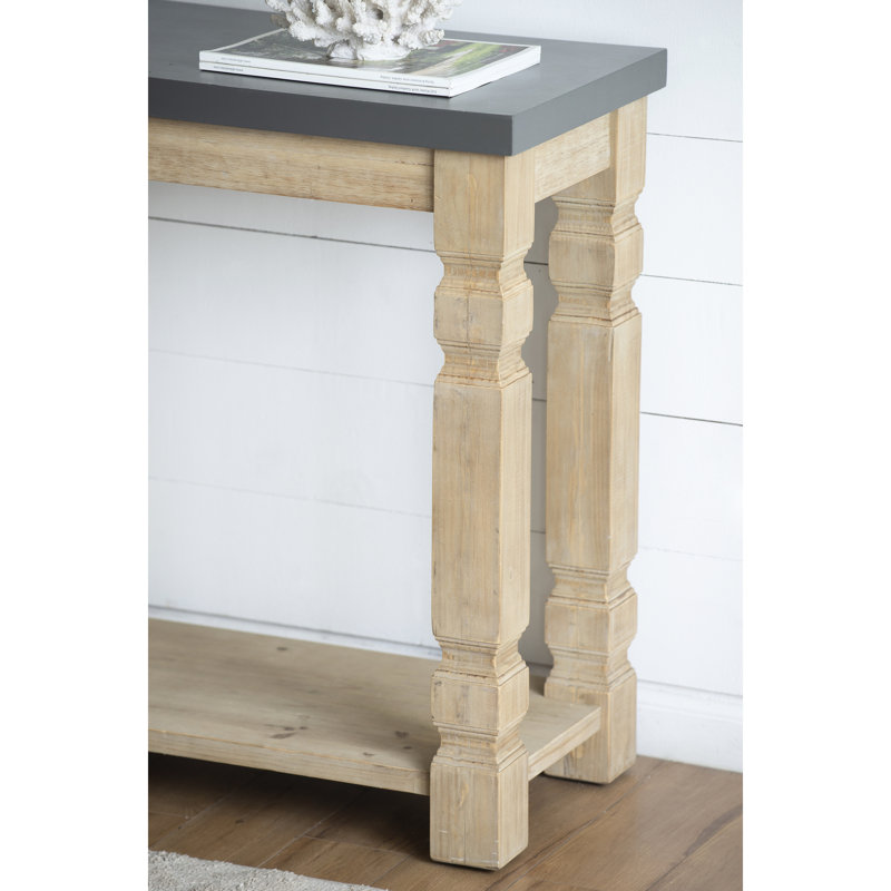 Console de 42 po x 15,7 po x 31 po en bois rustique et table de composition en bois de 42 po x 15,7 po x 31 po, moderne pour le salon