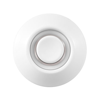 Heath Zenith White Metal Wired Lighted Push Button Doorbell