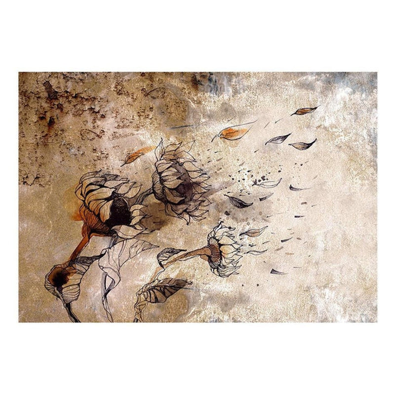 Floral Wall Mural, 110" L x 157" W