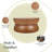 Franciscka Bernie Round Coffee Table, Java Brown