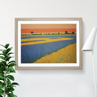 Soulful Bluebell Field - Framed Print