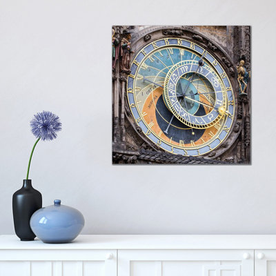 Astronomical Clock in Prague, Czech Republic 1 Piece Wrapped Canvas Wall Art