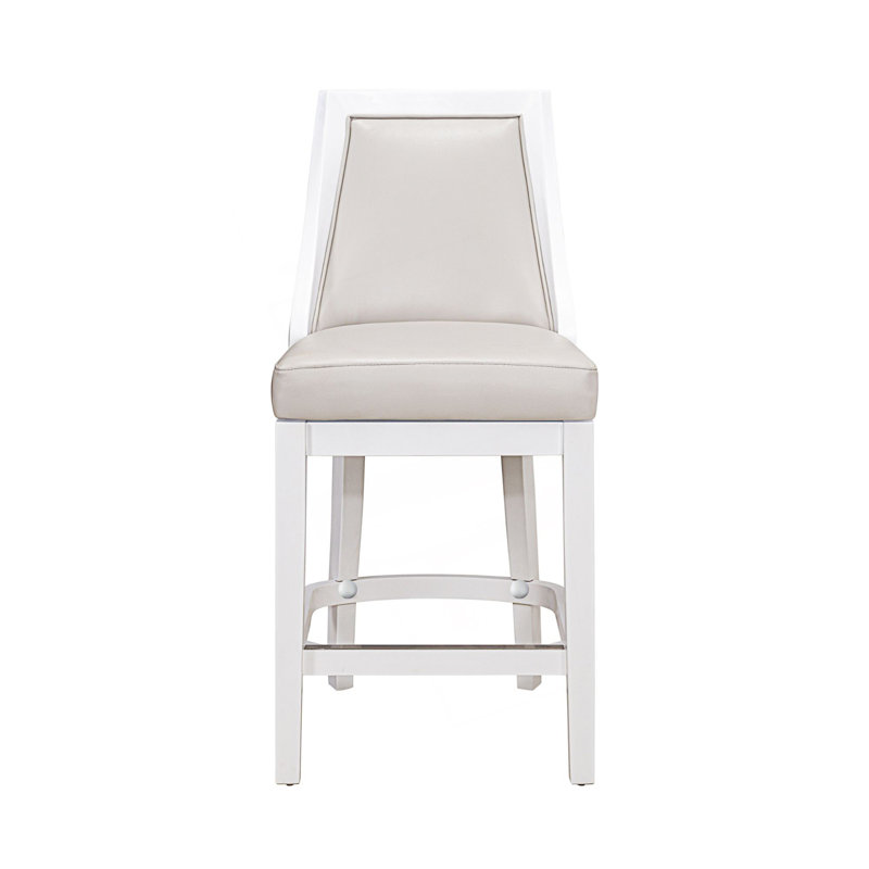 Tabouret de bar pivotant à hauteur de comptoir 1pc avec dossier haut, 26
