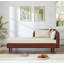 Canapé de rangement 65 po en polyuréthane brun et velours beige-1684513061