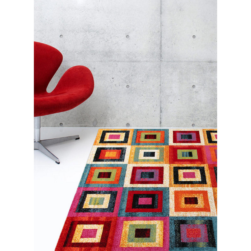 Geometric Flatweave Area Rug, Rectangle 160 x 230cm