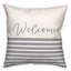 Housse et insert de coussin décoratif extérieur Welcome Stripes 13-1087431085-1087431084