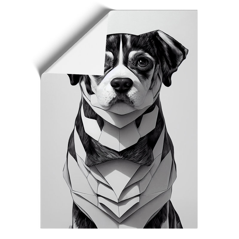 Charming Dog - Print, 59.4cm H x 42cm W, Paper, No Matte