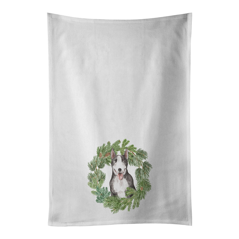 Ensemble de 2 serviettes de cuisine Bull Terrier