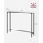 Huxley 39.4'' Glass Top Console Table-356754116-358635183