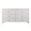 Commode double l 6 tiroirs Luda