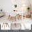 Malijah Modern Dining Chairs Set of 4 with PU Leather Cushion, Wood Frame-1145854370