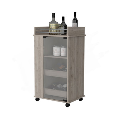 Chariot-bar avec porte-bouteille et roulettes Willow Park