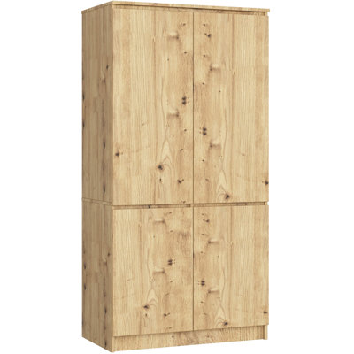 Silton 4 Door Manufactured Wood Wardrobe