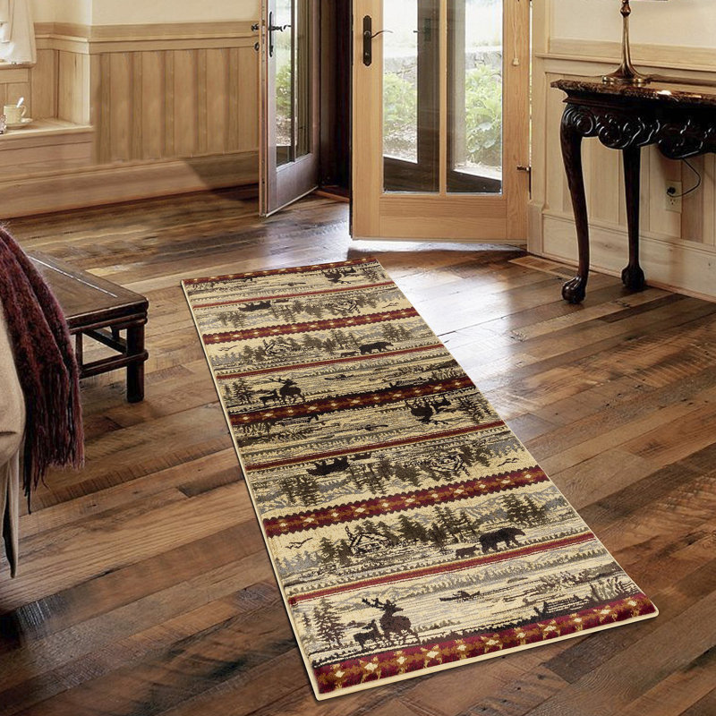 Tapis multicolore, Rectangle 7 pi 10 po x 10 pi 3 po