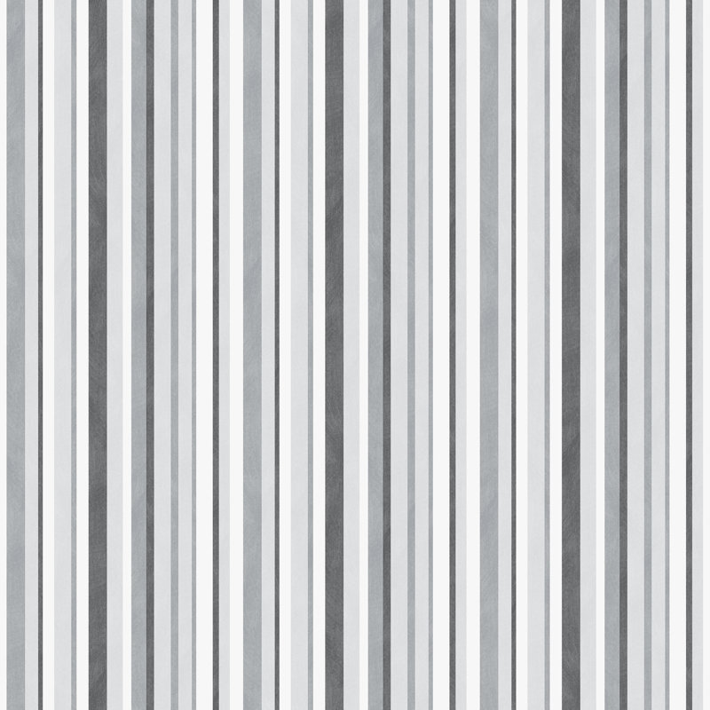Kids and Teens Collection Multi Stripe Wallpaper Roll, Grey